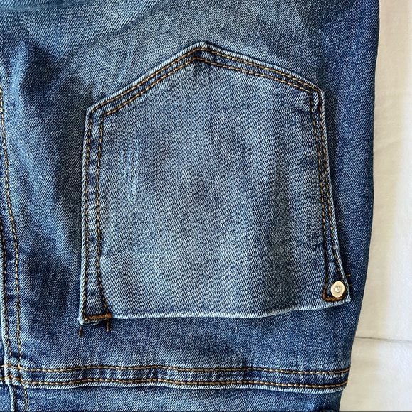 Indigo Rein Distressed Skinny Jeans. Juniors Size 0/23 Mid-Rise Full-Length. - Picture 8 of 12